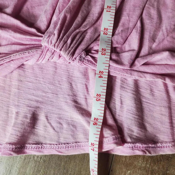 NWT Juniors' Rewind Short Sleeve Twist Front Tee Lilac Orchid Plus Size 2X - Picture 10 of 11